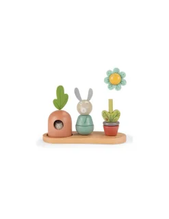 Moulin Roty Empilable multi-activités Trois petits lapins -