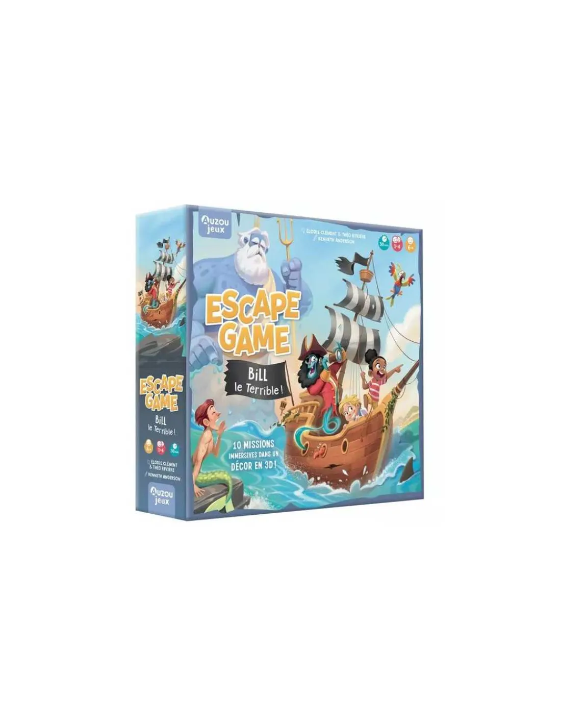 Enfant Auzou Escape game Bill le terrible -