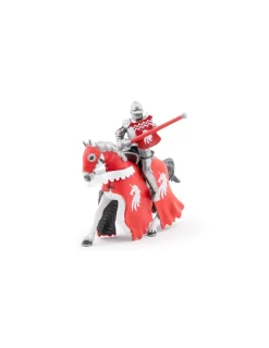 Papo Figurine Cheval du chevalier licorne à la lance -