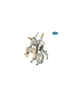 Papo Figurine cheval du maître des armes cimier licorne -