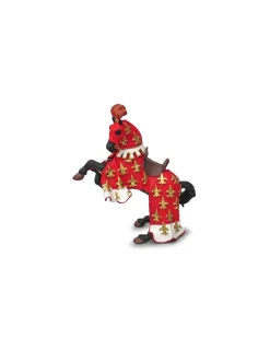 Papo Figurine cheval du prince Philippe rouge -