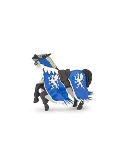 Papo Figurine cheval du roi au dragon bleu -