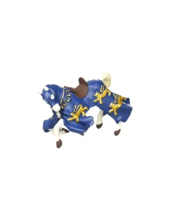 Papo Figurine cheval du roi Richard bleu -