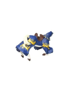 Papo Figurine cheval du roi Richard bleu -