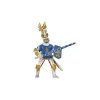Papo Figurine chevalier bleu fleur de lys -