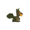 Papo Figurine dragon ailé vert avec flammes -