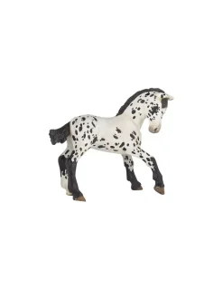 Papo Figurine poulain appaloosa noir -