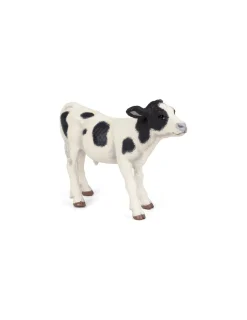 Papo Figurine veau noir et blanc -