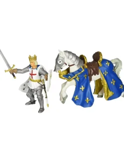 Papo Figurines saint louis et son cheval -