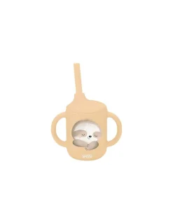 Sassi junior Gobelet avec paille en silicone Gnawy le paresseux - Sassi