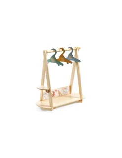 Djeco Grand portant vêtements et 3 cintres Pomea -