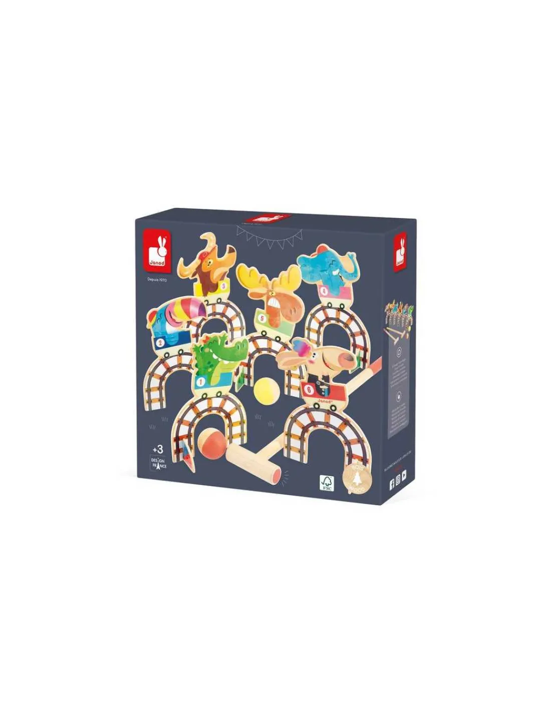 Janod Jeu de croquet Grand huit Applepop -