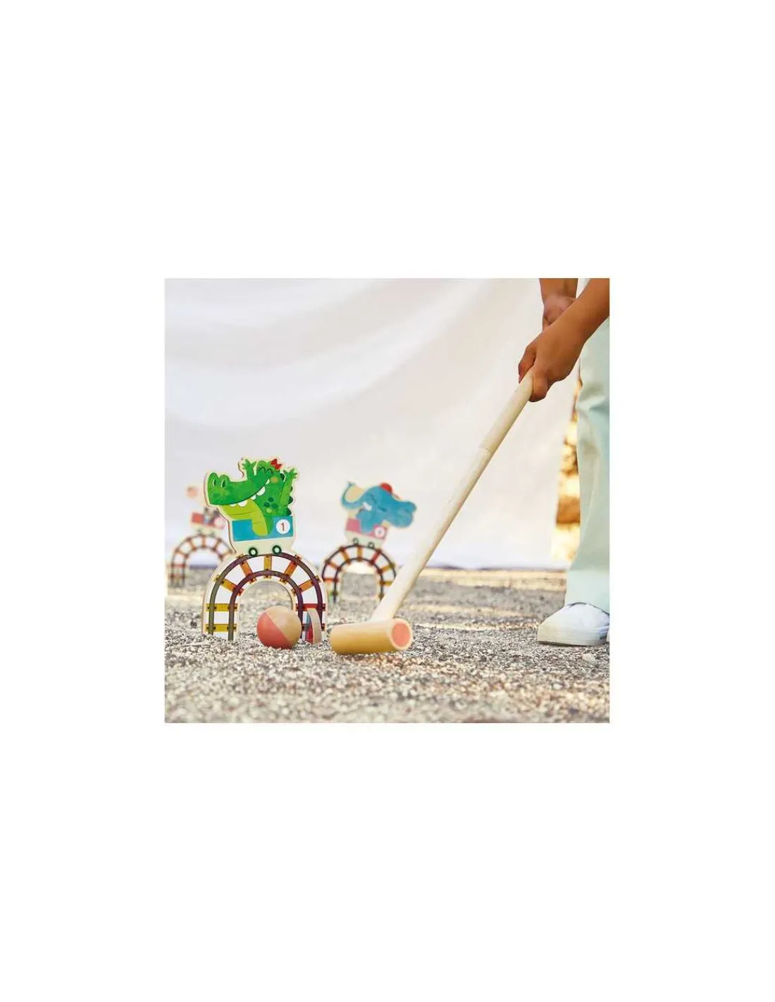 Janod Jeu de croquet Grand huit Applepop -