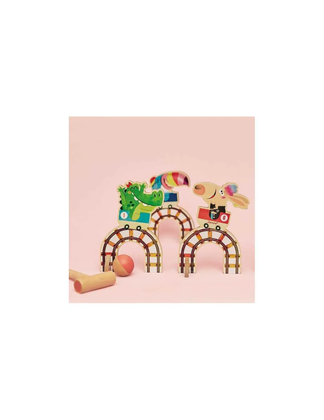 Janod Jeu de croquet Grand huit Applepop -