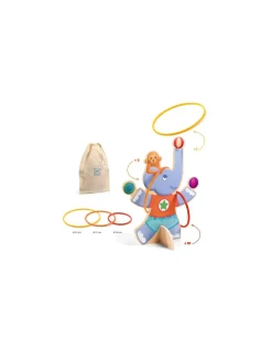 Enfant Djeco Jeu de lancer d'anneaux Oola Hoop -
