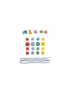 Moulin Roty Jeu de perles en bois à enfiler Les toupitis -