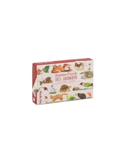 Enfant Moulin Roty Jeu Domino Puzzle des animaux Le jardin du Moulin -