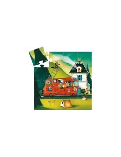 Djeco Le camion de pompier puzzle 16 pièces -