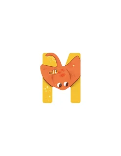 Moulin Roty Lettre M jaune en bois -