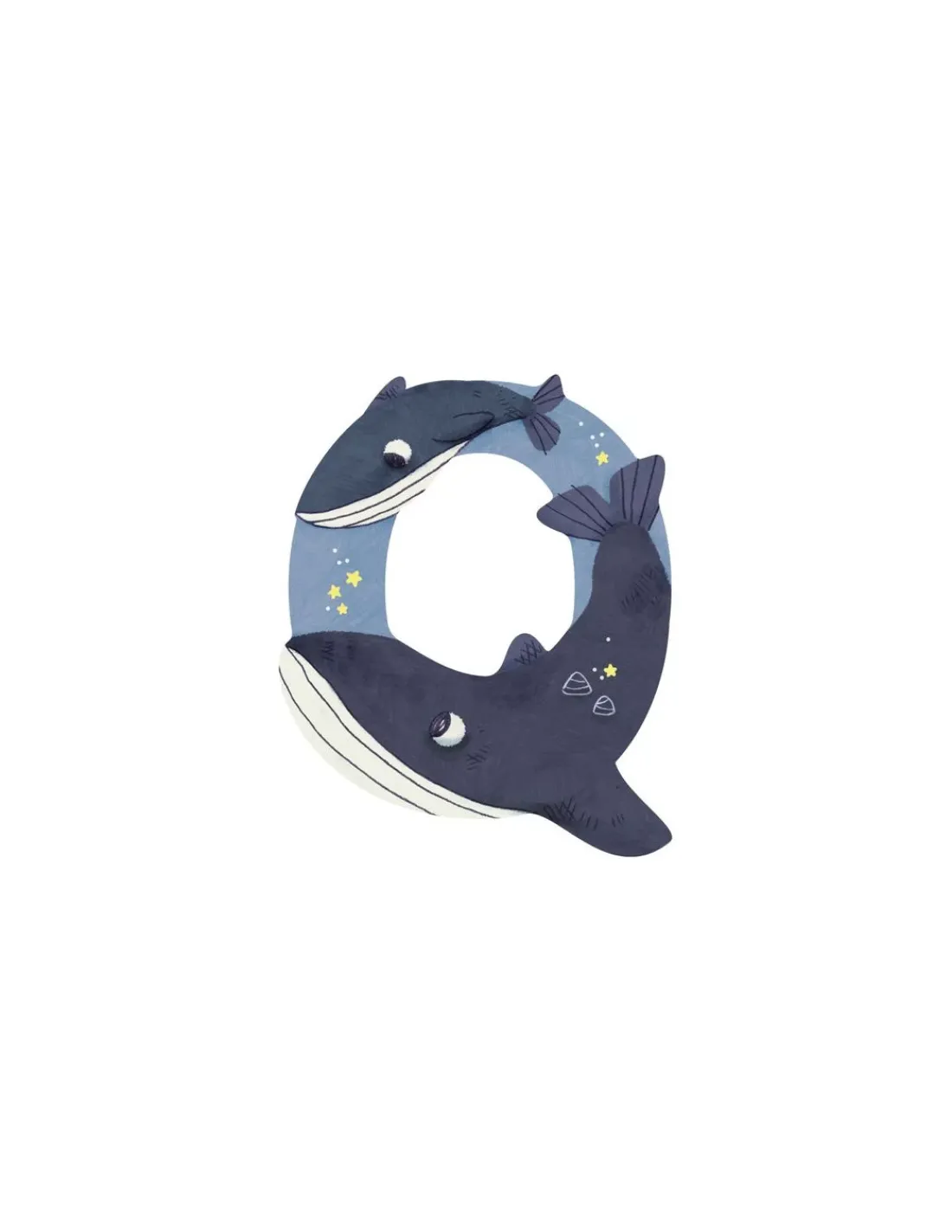 Moulin Roty Lettre Q en bois -