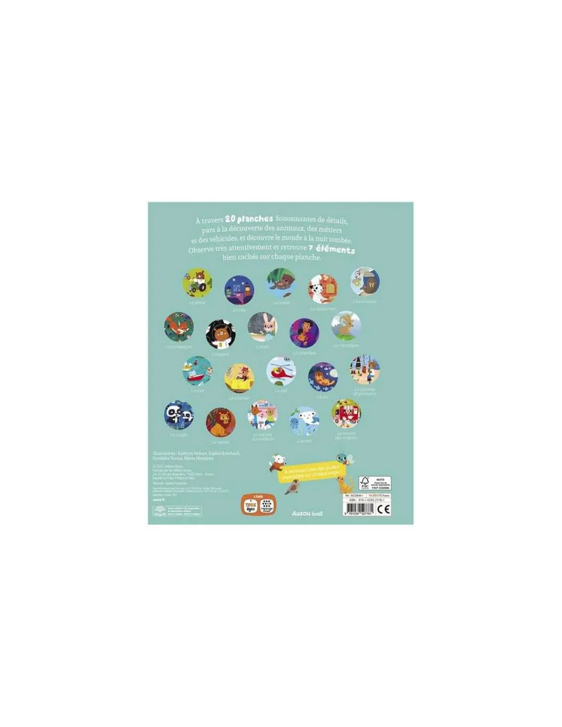 Auzou Livre Mes 20 Cherche et trouve des tout-petits -