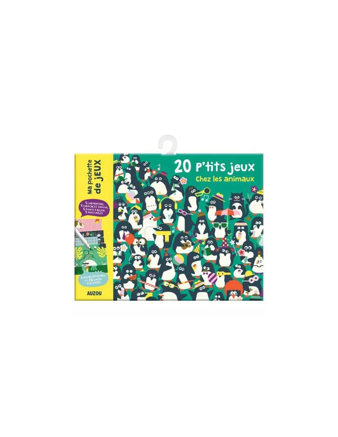 Auzou Ma pochette de 20 jeux chez les animaux -