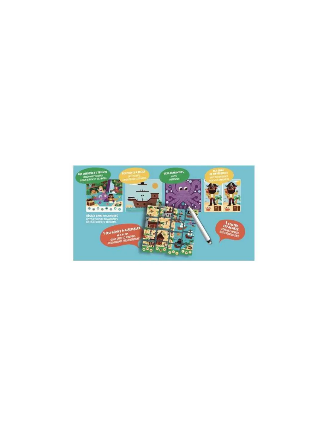 Auzou Ma pochette de 20 jeux pirates -