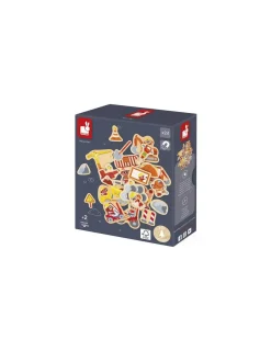 Janod Magnets Engins de chantier 24 pièces -