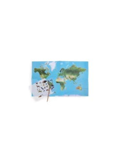 Moulin Roty Mappemonde avec décalcomanies Tout autour du monde -