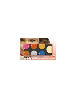 Enfant Djeco Maquillage palette 6 couleurs effet métal -
