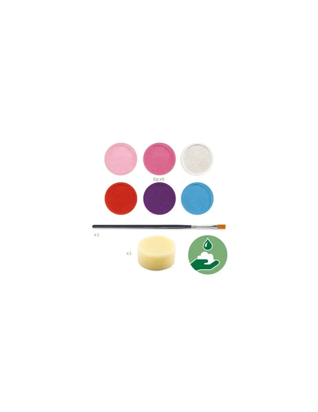 Enfant Djeco Maquillage palette 6 couleurs sweet -