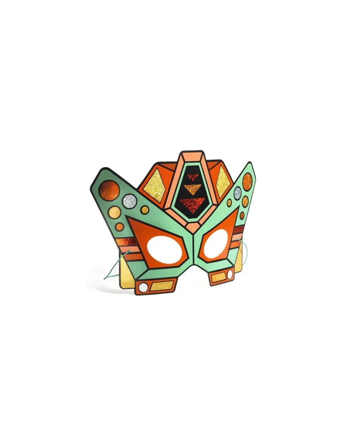 Djeco Masques à métalliser Super Robots - Do it Yourself -