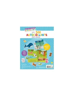 Auzou Mes 500 Autocollants bébé animaux -