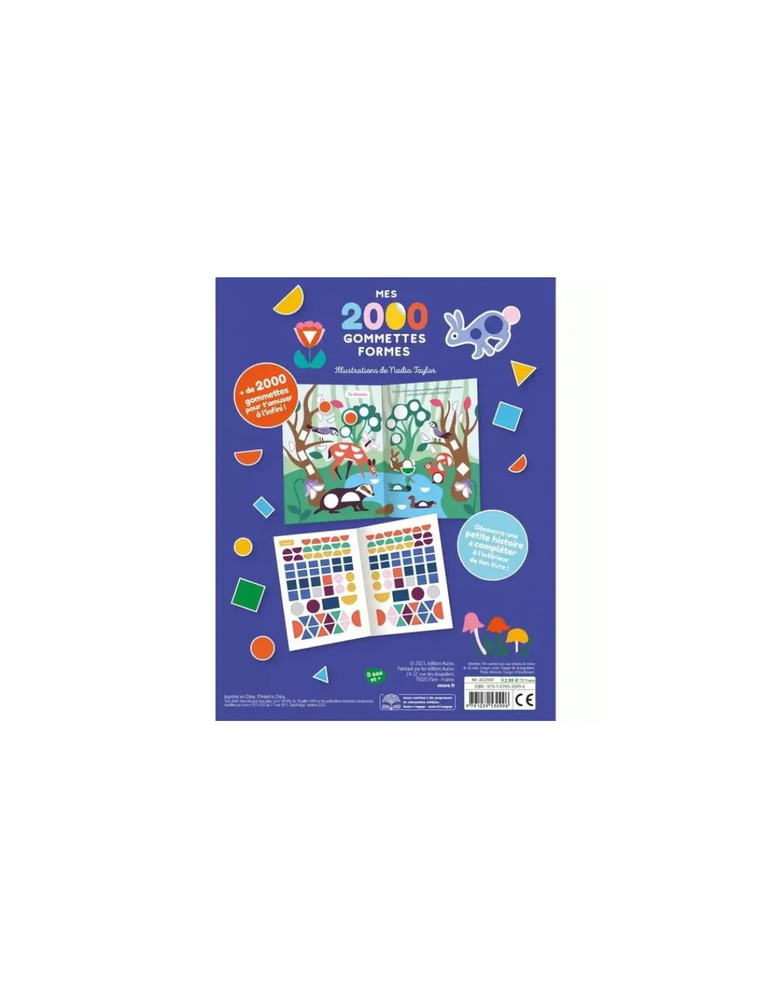 Auzou Mes 2000 gommettes Formes -