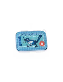 Moulin Roty Mini palette aquarelle bleue -