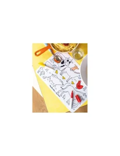 Moulin Roty Mini set à colorier et 4 feutres Aujourd'hui c'est Mercredi -