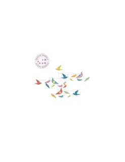 Enfant Little Big Room by Djeco Mobile en papier oiseaux multicolores - Djeco