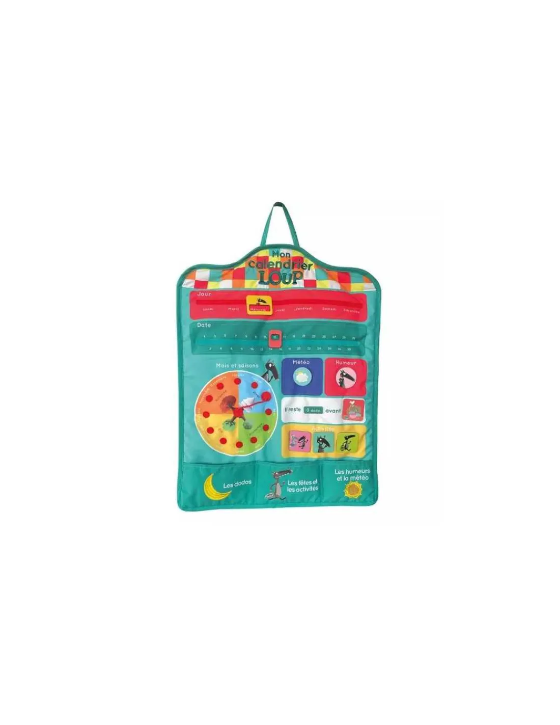 Auzou Mon calendrier en tissu Loup -