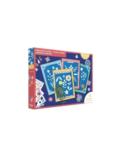 Auzou Mon coffret d'artiste tableaux fleuris cyanotypes -