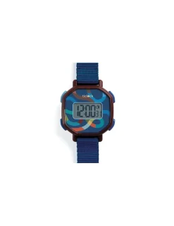 Enfant Ticlock by Djeco Montre digitale Blue Volute - Djeco