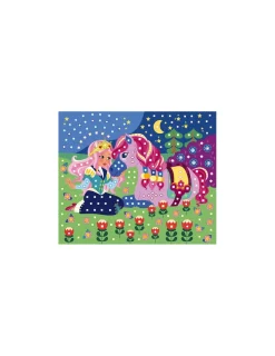 Janod Mosaïque en mousse poneys et licornes - Les ateliers du calme