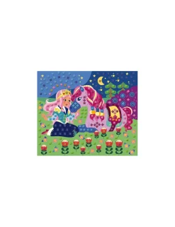 Janod Mosaïque en mousse poneys et licornes - Les ateliers du calme