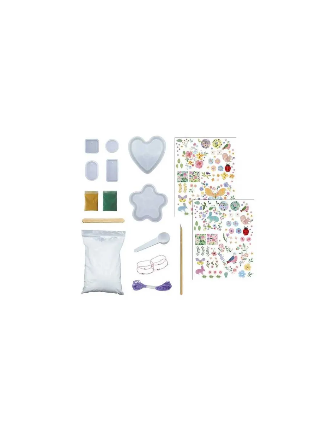 Janod Moulage Jardin fleuri - Les Ateliers Déco -