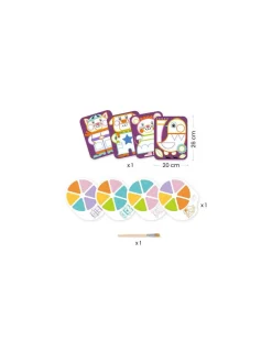 Djeco Peinture à la palette Les Joufflus -