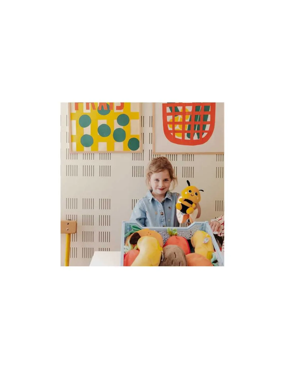 Les Deglingos Peluche Buzzet l'abeille mandarine - Flipetz by Déglingos