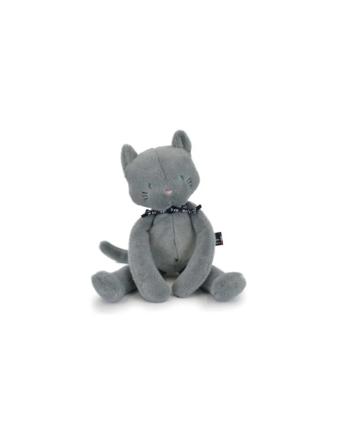 Mailou Tradition Peluche Chat Méloé 37 cm bleu gris - Maïlou Tradition