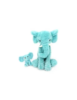 Les Deglingos Peluche Dimoitou l'éléphant aqua - Les Ptipotos by Déglingos
