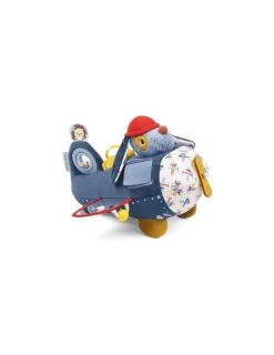 Lilliputiens Peluche Jules avion d'activités -