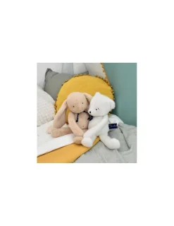 Mailou Tradition Peluche Lapin Méloé 37 cm beige - Maïlou Tradition