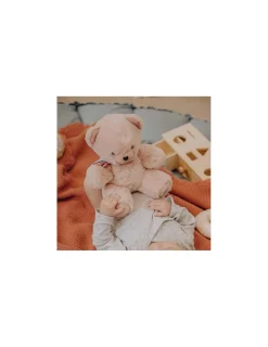 L'Ours Francais Peluche petit ours rose poudré L'ours français 25 cm